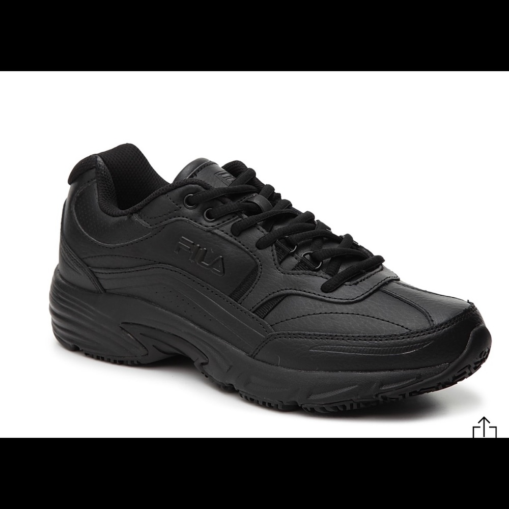 Black Fila nonslip work shoes